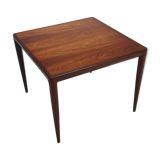 Table basse danoise en palissandre du milieu du siècle par H.W Klein pour Bramin,1960