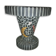 Table low pedestal 1950/70 in tiled concrete