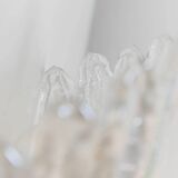 Vintage Murano Glass Shell Wall Lamp - Transparent Iridescent Glass, 1970s Italy