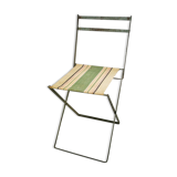 Folding chair iron and fabric