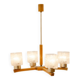Eastern cloc Brutalist chandelier, 1970´s, Czechoslovakia