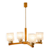 Lustre brutaliste oriental, années 1970, Tchécoslovaquie