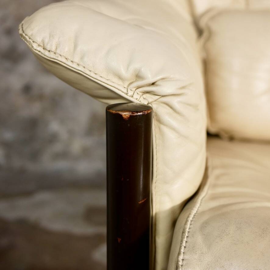 Scandinavian leather sofa by Sven Ellekaer for Coja, 1970