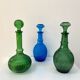 Italian carafe Empoli from the 1960s - Glass with diamond points.