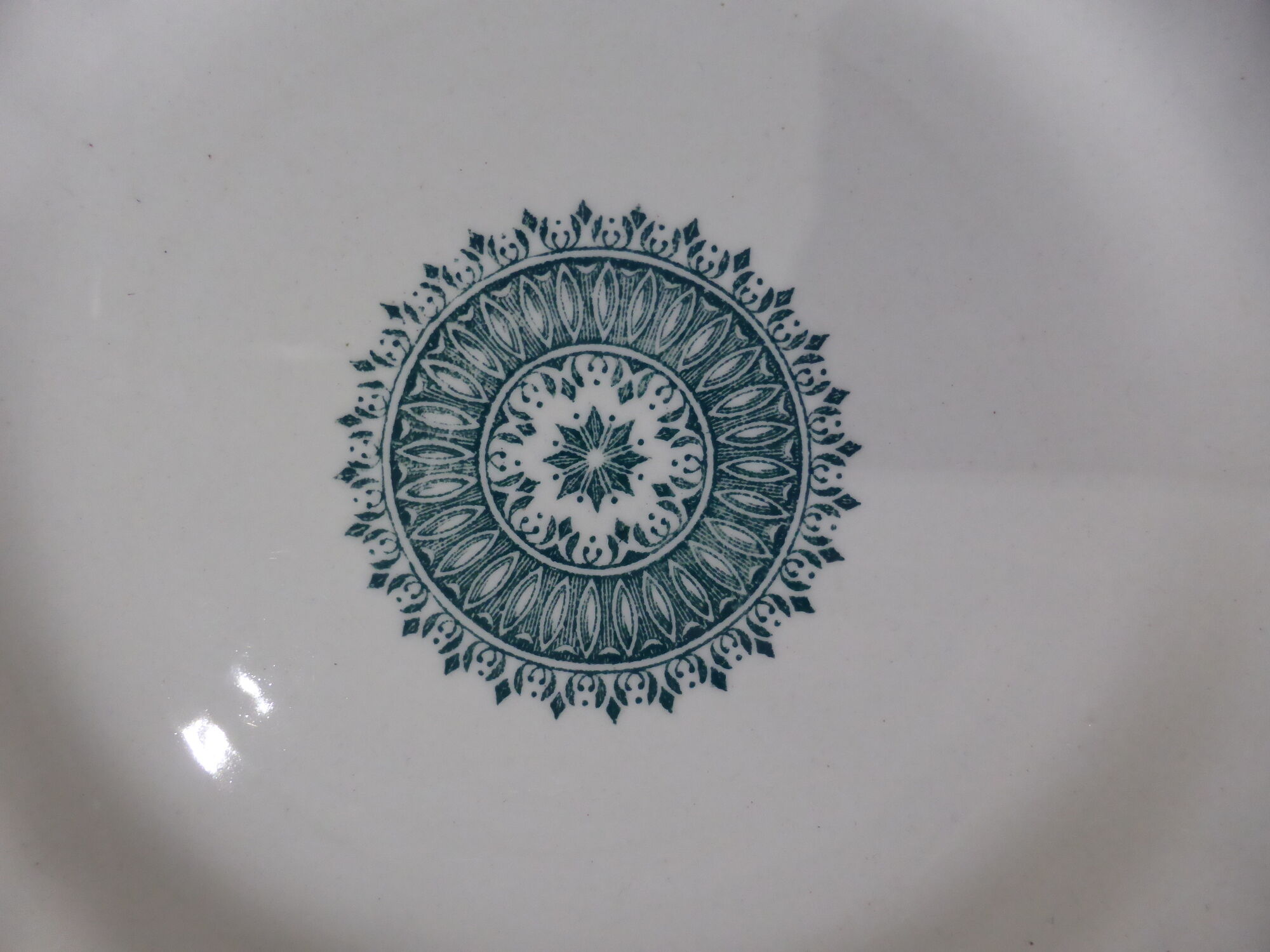 2 assiettes plates Creil Montereau modèle service anglais 211206