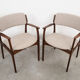 Set of two walnut chairs, Danish design, 1960s, designer: Erik Buch