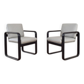 Chaises longues en cuir de style mid-century par Burkhard Vogtherr pour Rosenthal, années 1970.