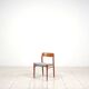 3 Niels Møller „Model 75“ teak dining chairs reupholstered