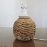 70s rope and ceramic lamp