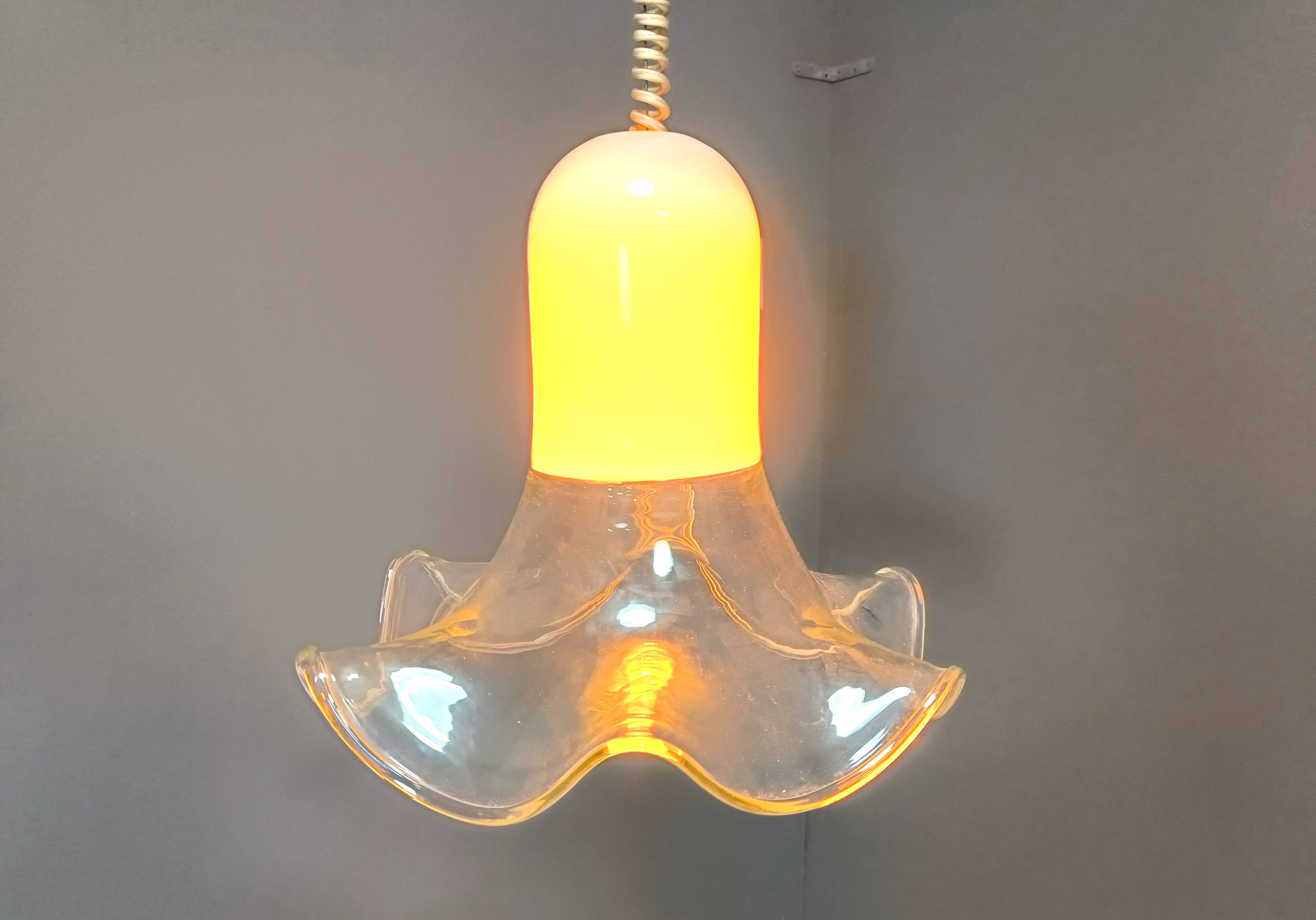 Murano pendant light by Roberto Pamio & Renato Toso, 1970s for Leucos