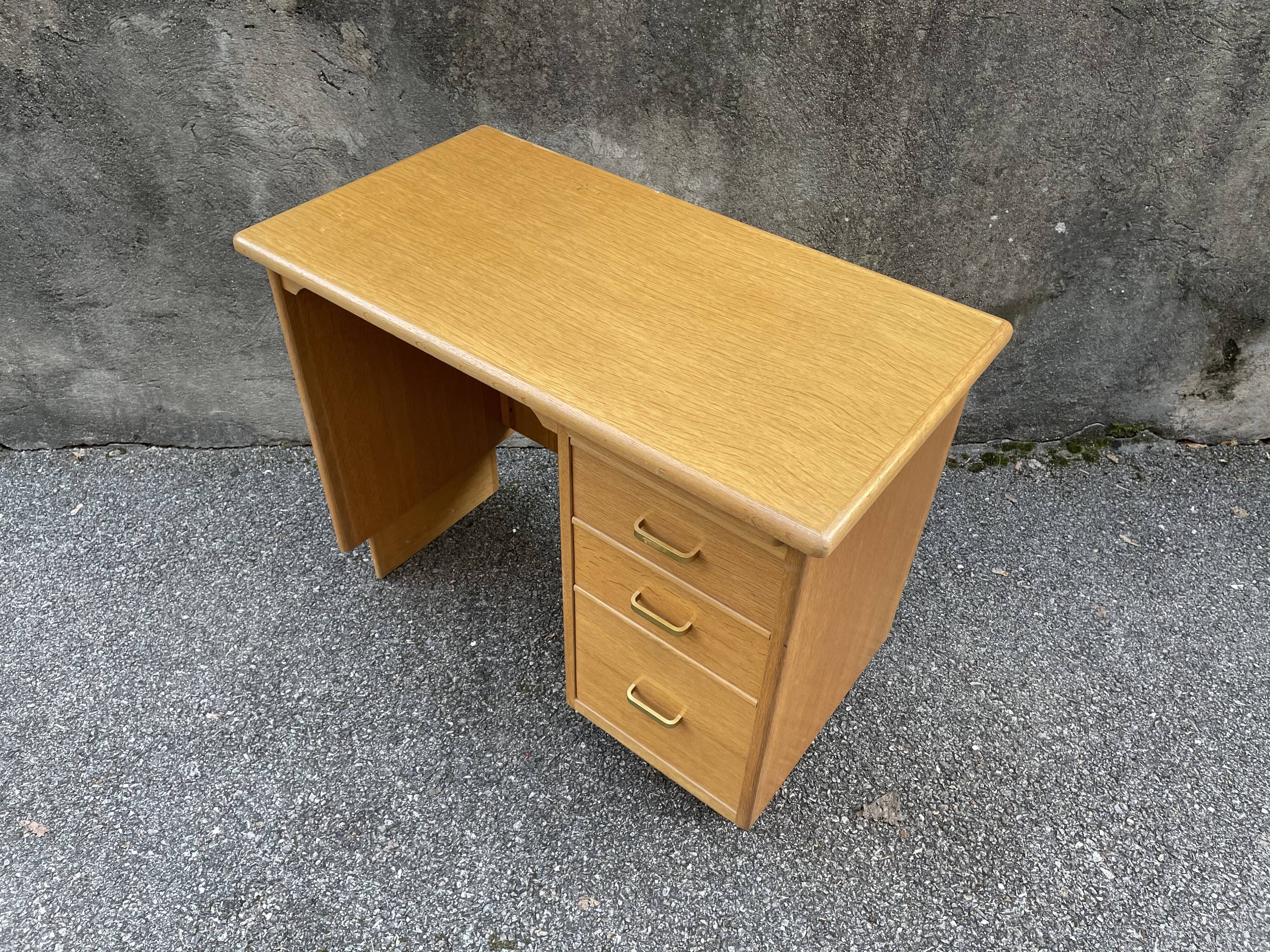 Vintage gilded wooden desk