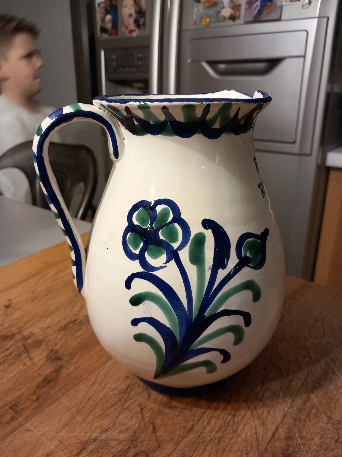Andalusian ceramic pitcher / water pot