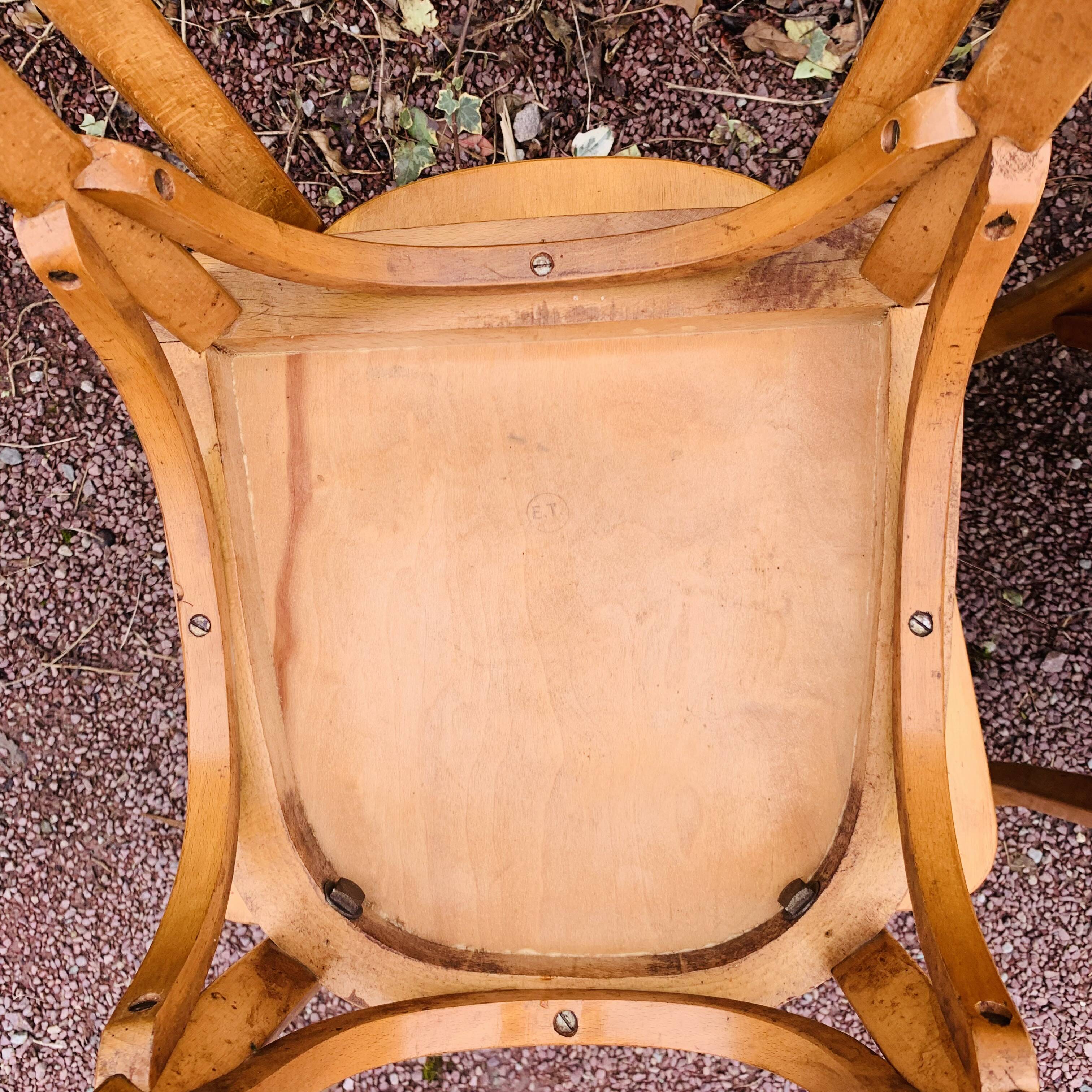 Set of 6 60s bistro chairs