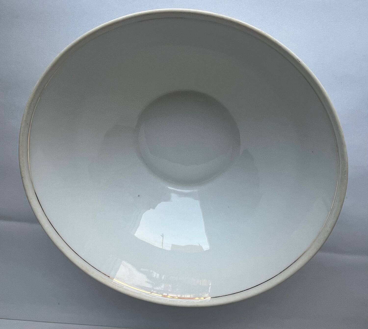 White porcelain salad bowl