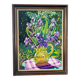 Still life with irises signed Guilbert