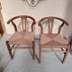 Paire de chaises style "Wishbone" – Chêne & cordage