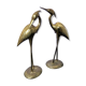Lot of 2 statues heron brass - years 60 / 70