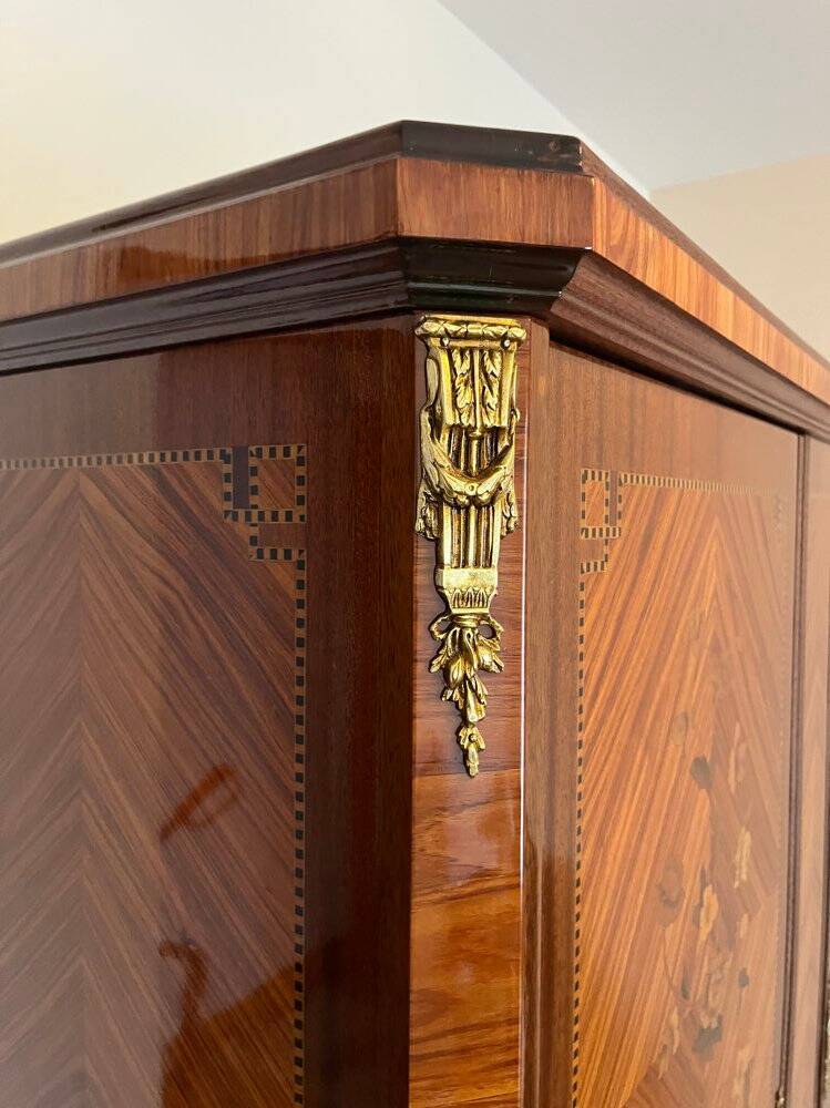 Rosewood marquetry cabinet
