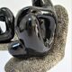 Pair of sculptural ceramic bookends design 70s
