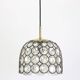 Glass and iron hanging lamp by Limburg, Germany, 1960s