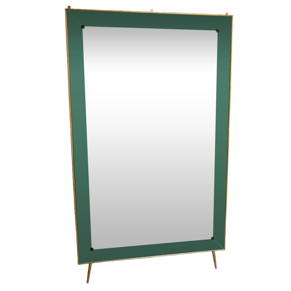 Italian floor mirror by Cristal Art, Italy 1950s