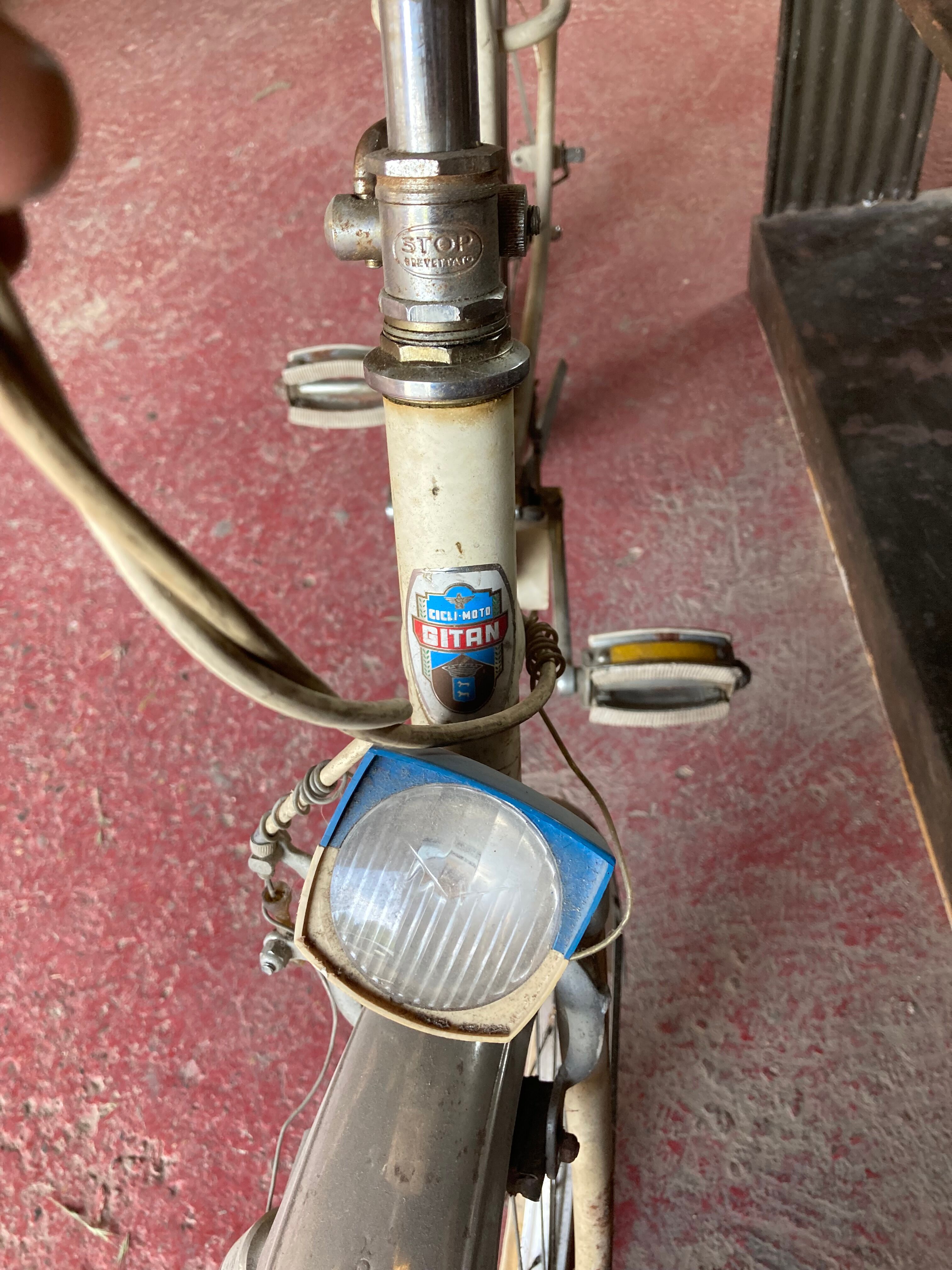Foldable children's bike cicli motorcycle gypsy white vintage years 70