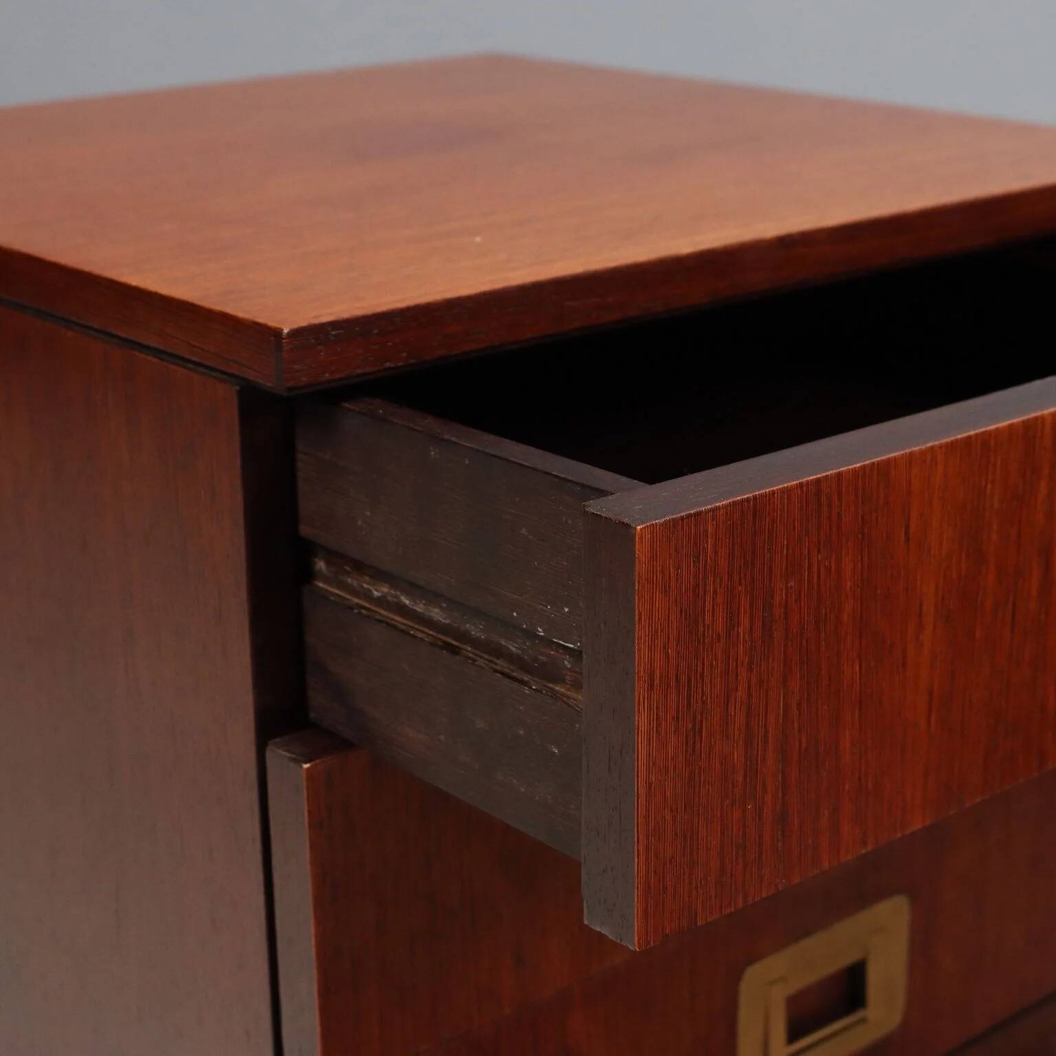 Paire de tables de chevet vintage design Ico Parisi Italie années 1960