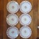 6 plates Terre de Fer Gien Garland of Roses