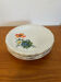 Set of 6 Antique Flat Plates Digoin & Sarreguemines - Model RE