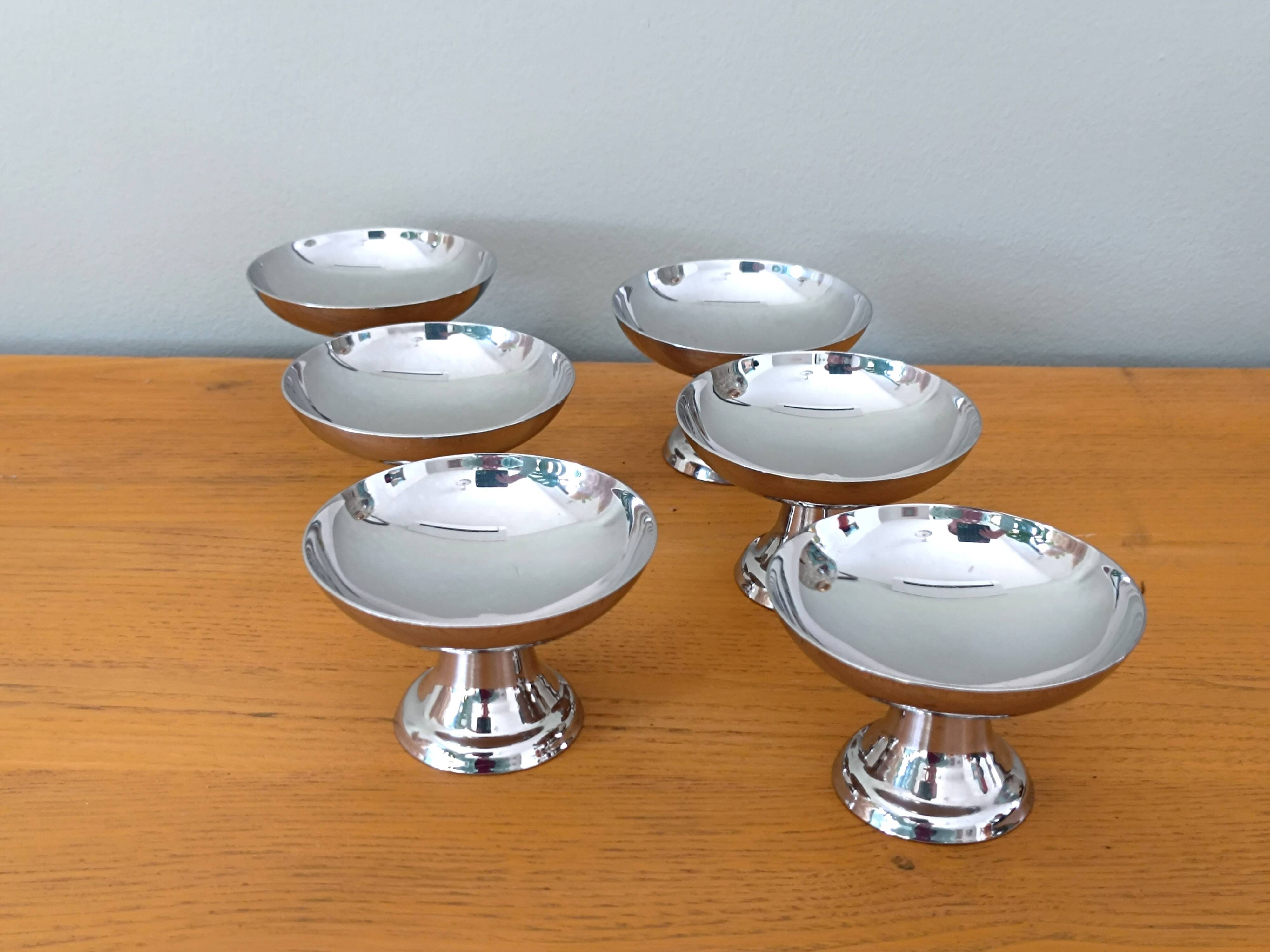 Guy Degrenne ice cream cups, set of 6