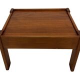 Vintage set of 3 side tables nesting pine wood 60s