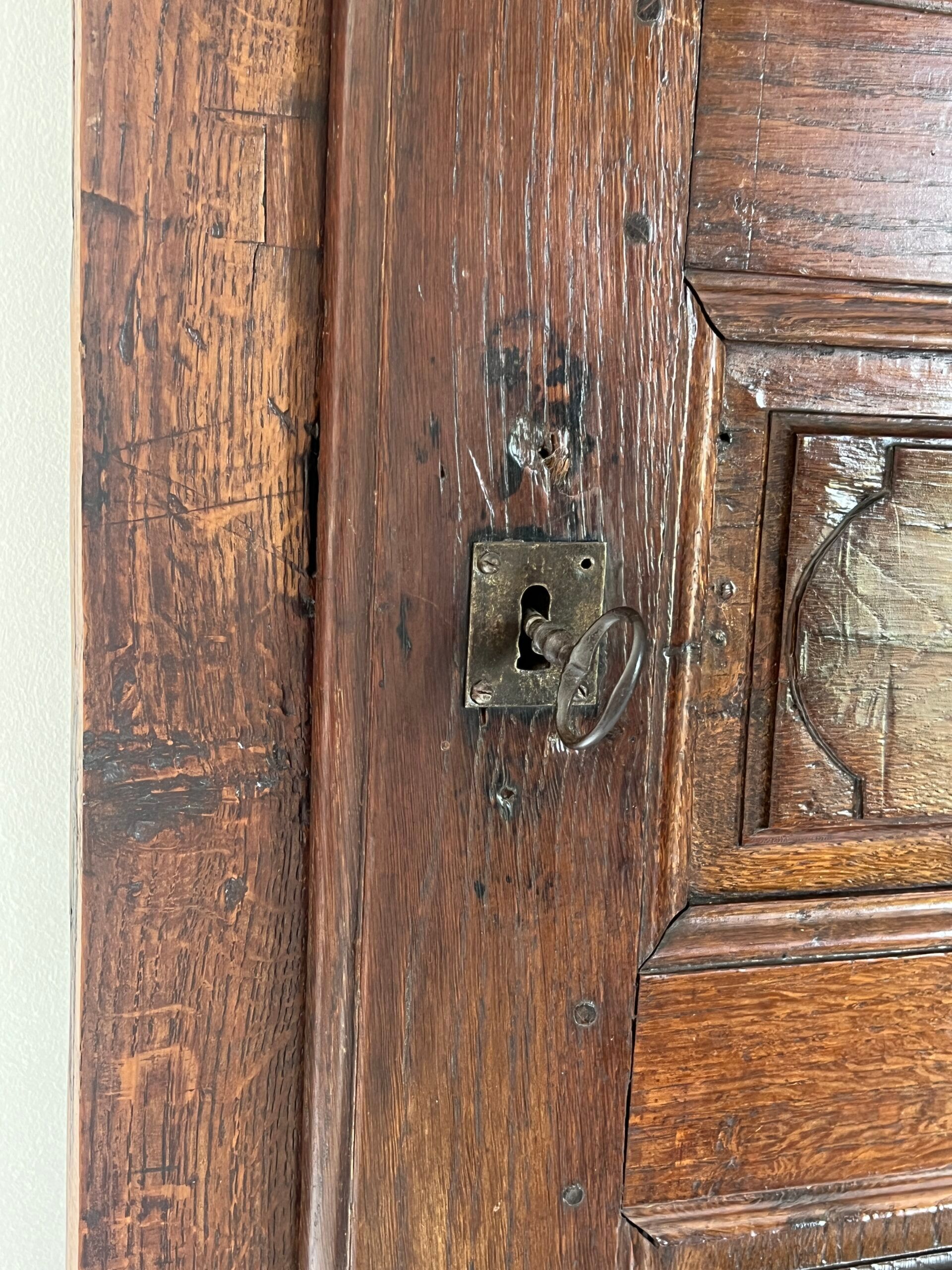 Beautiful set of 19th century solid oak cupboard doors