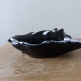 Black ceramic and foam shell ashtray