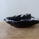 Black ceramic and foam shell ashtray