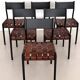 Piero Palange Werther Toffoloni Mod. Chaises de salle à manger 993 pour Montina 1960 Set de 6