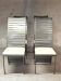 Set of 4 steel chairs, created in 1980.