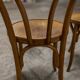 Pair of bistro chairs Fischel 1930 curved wood
