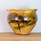 Glazed earthenware planter