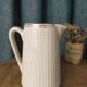 Small fluted white porcelain pot CNP