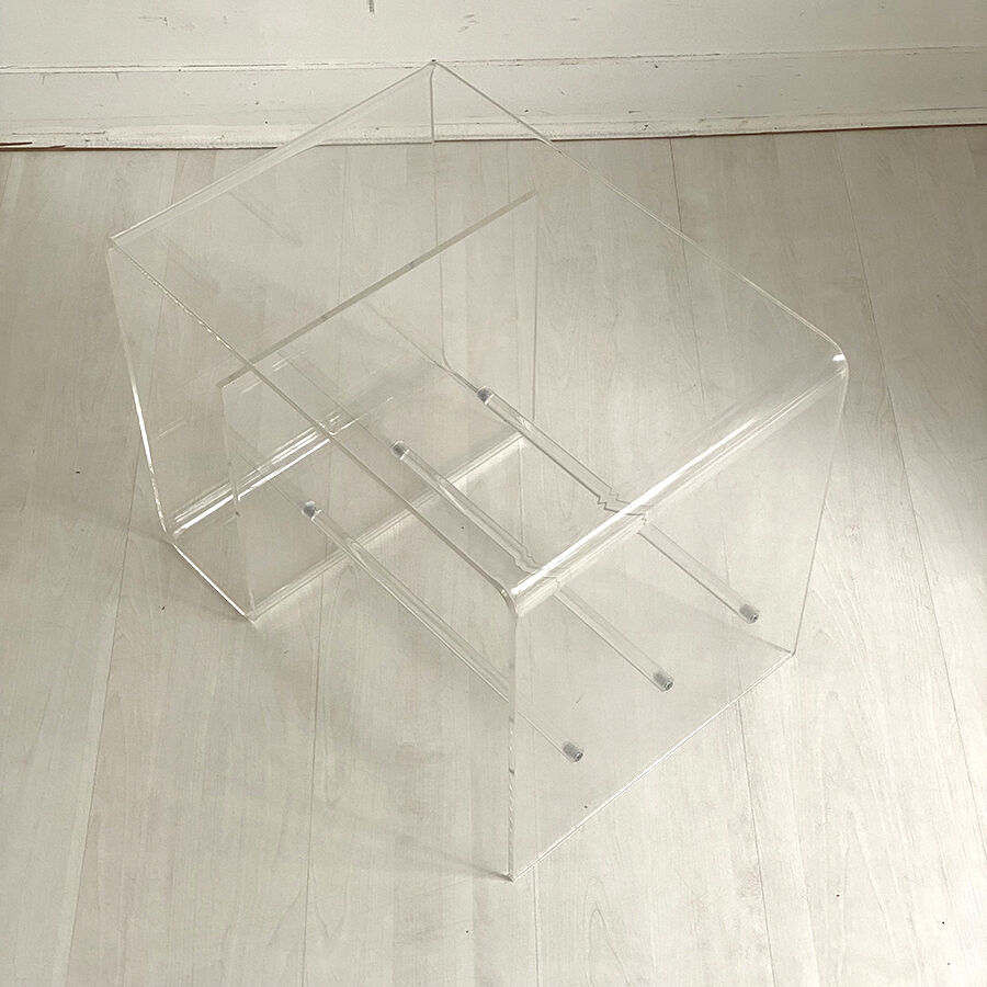 Vintage plexiglass sofa end 80