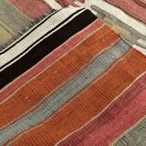 Red & Brown Turkish Kilim Rug 140x243Cm SK 35178