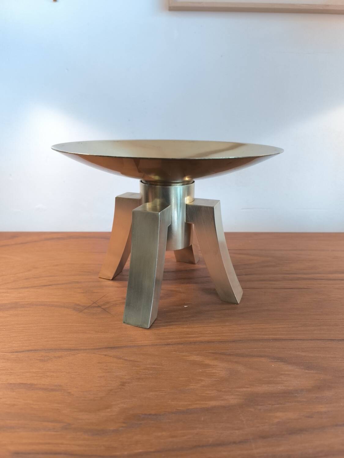 Modernist bronze candlestick circa 1965