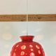 Ceramic hanging space age 70s, orange by Paul Badié