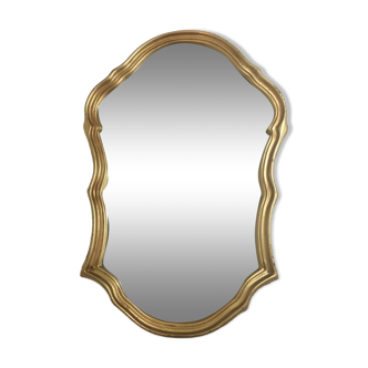 Old golden mirror