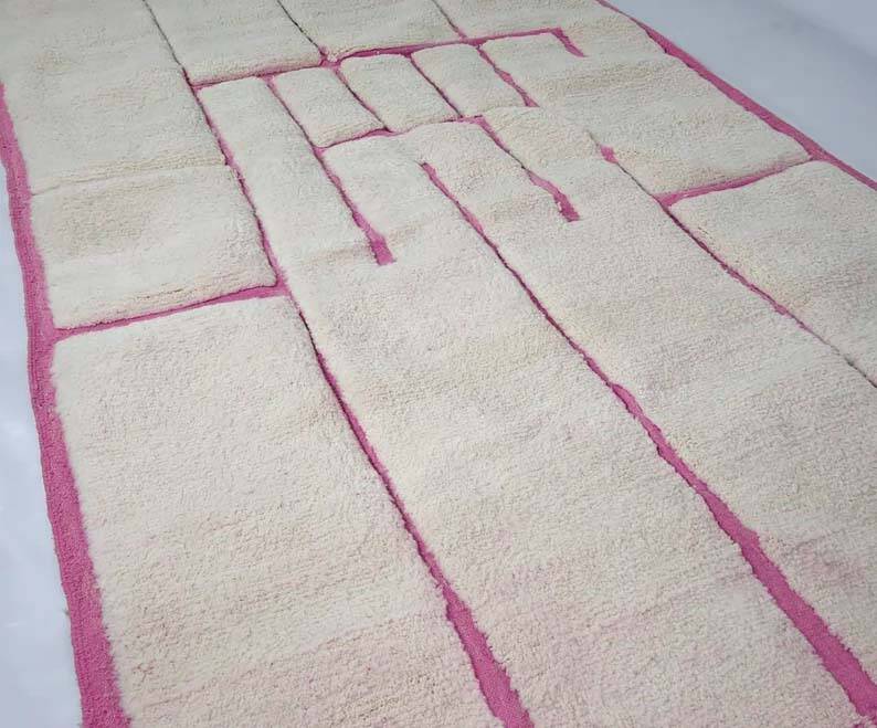 Berber bohemian handmade wool rug 250 X 150 CM