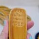 Large ceramic dish slurry Vallauris FFP decoration leaves and its pie shovel