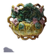 Important antique cache-pot in Onnaing barbotine "Pumpkin" from the early 20th century.