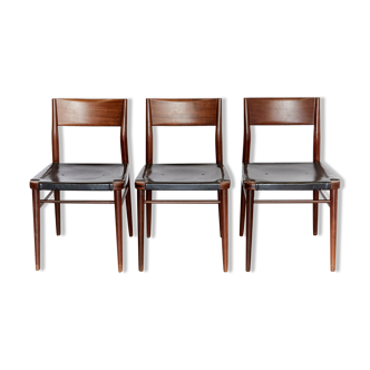 Model 351/3 Dining Chairs by Georg Leowald for Wilkhahn