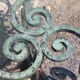 Wrought iron coffee table