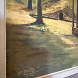 Oil on canvas "Luminous Underwood" – Signed Ph. Guisset – 19